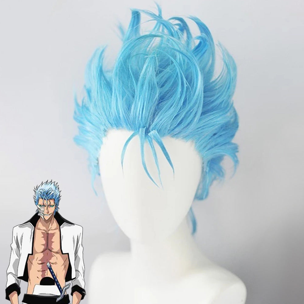 BLEACH Grimmjow Jaegerjaques Blue Cosplay Wig Prop - Tophatter Daily Deals